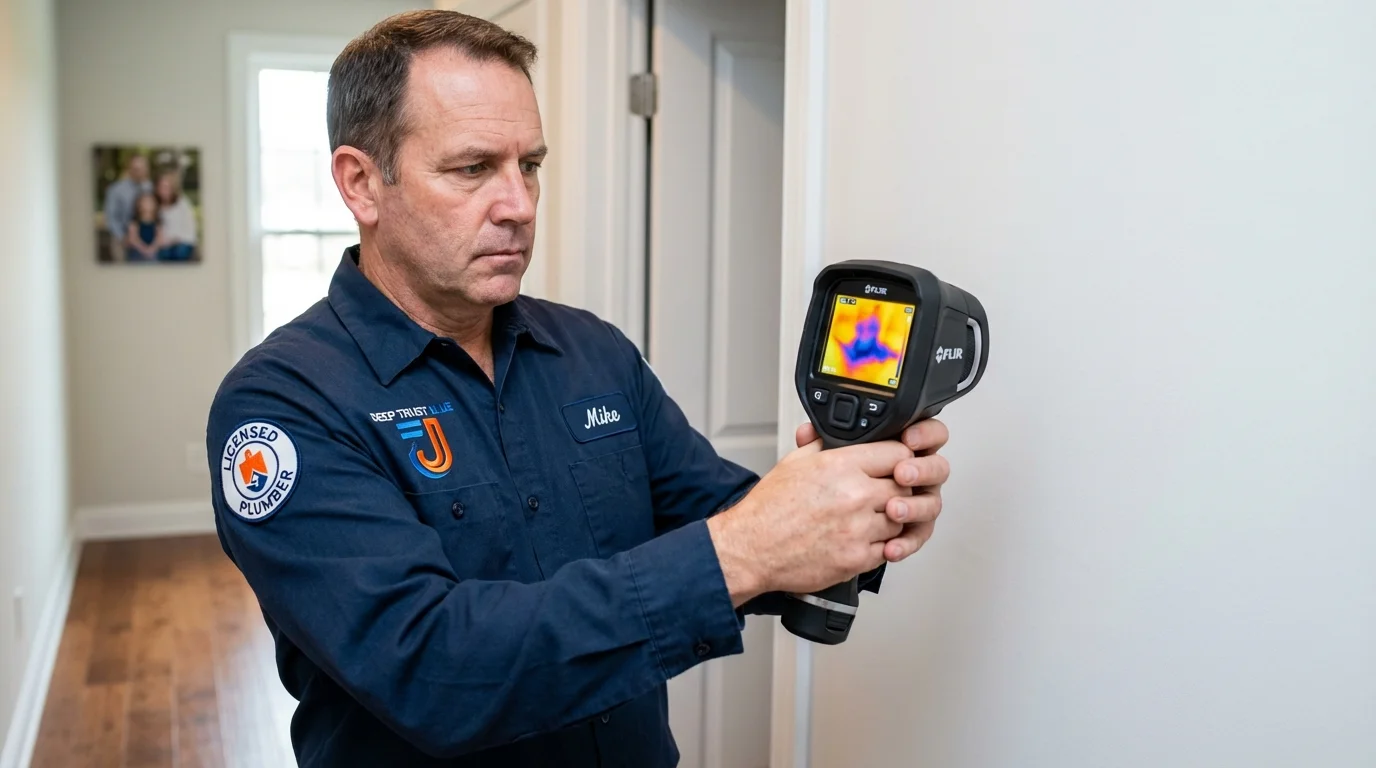 Thermal imaging leak detection by Johns Plumbing LLC in Frostburg